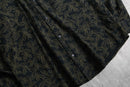 2000s PERRY ELLIS leaf pattern cotton shirt