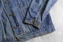 1990s over denim tracker jacket
