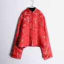 reversible velvet china shirt jacket