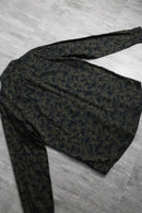 2000s PERRY ELLIS leaf pattern cotton shirt