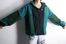 "Re:make" random switching zip hoodie