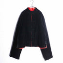 reversible velvet china shirt jacket