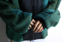 "Re:make" random switching zip hoodie