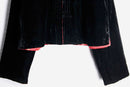 reversible velvet china shirt jacket
