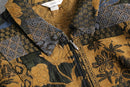 patchwork design gobelin zip jacket