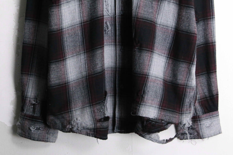 "Re:make" destroy omble check shirt