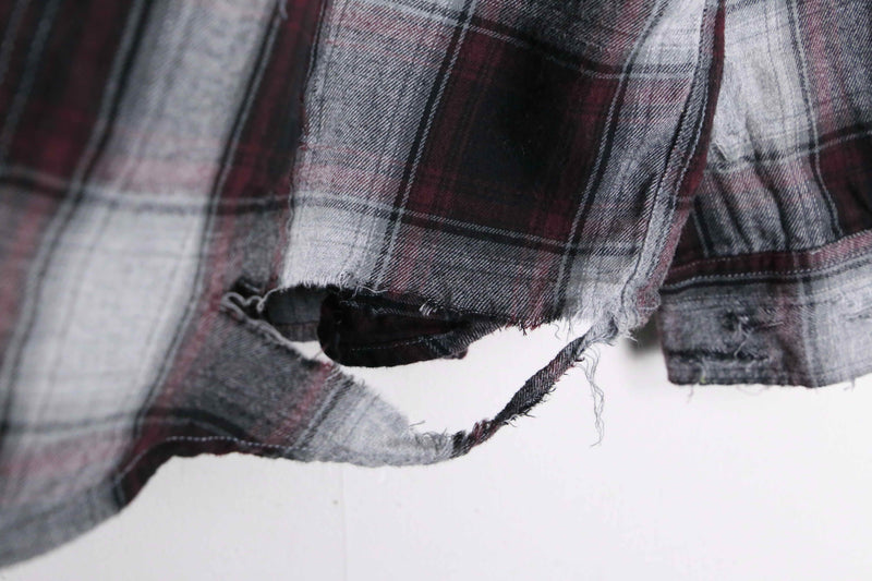"Re:make" destroy omble check shirt