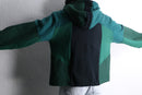 "Re:make" random switching zip hoodie