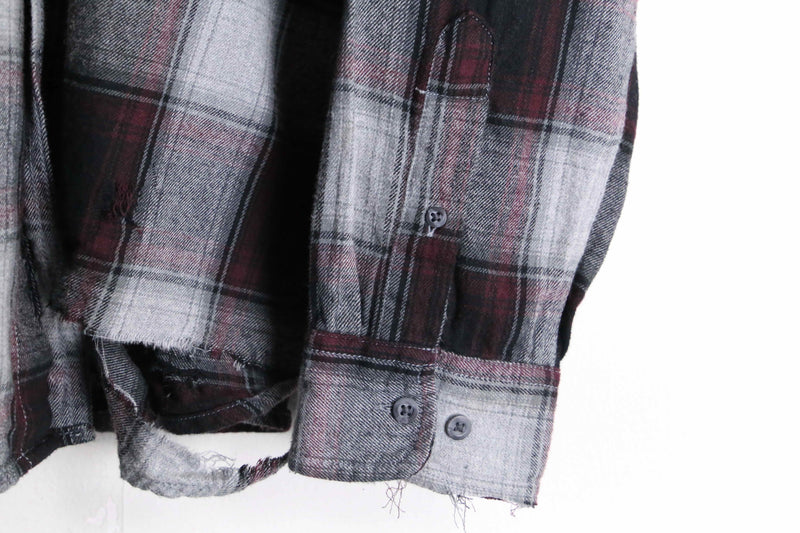 "Re:make" destroy omble check shirt