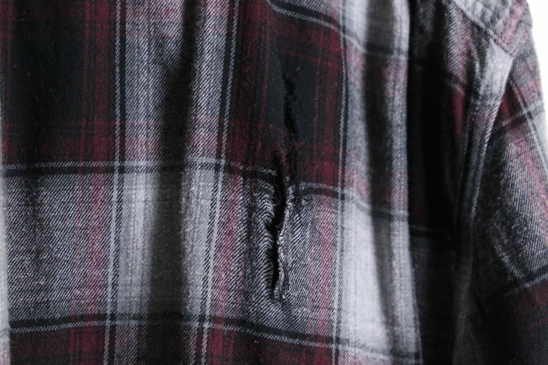 "Re:make" destroy omble check shirt