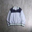 1980-90s Yves Saint Laurent pour homme cotton rib knit track top