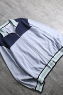 1980-90s Yves Saint Laurent pour homme cotton rib knit track top