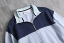 1980-90s Yves Saint Laurent pour homme cotton rib knit track top