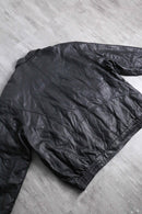 multi pocket black leather jacket