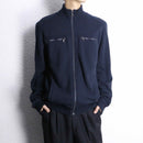 “Calvin Klein” navy knit switch zip-up sweat
