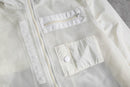 2000s nylon switch fishtail mesh parka