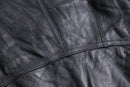 multi pocket black leather jacket