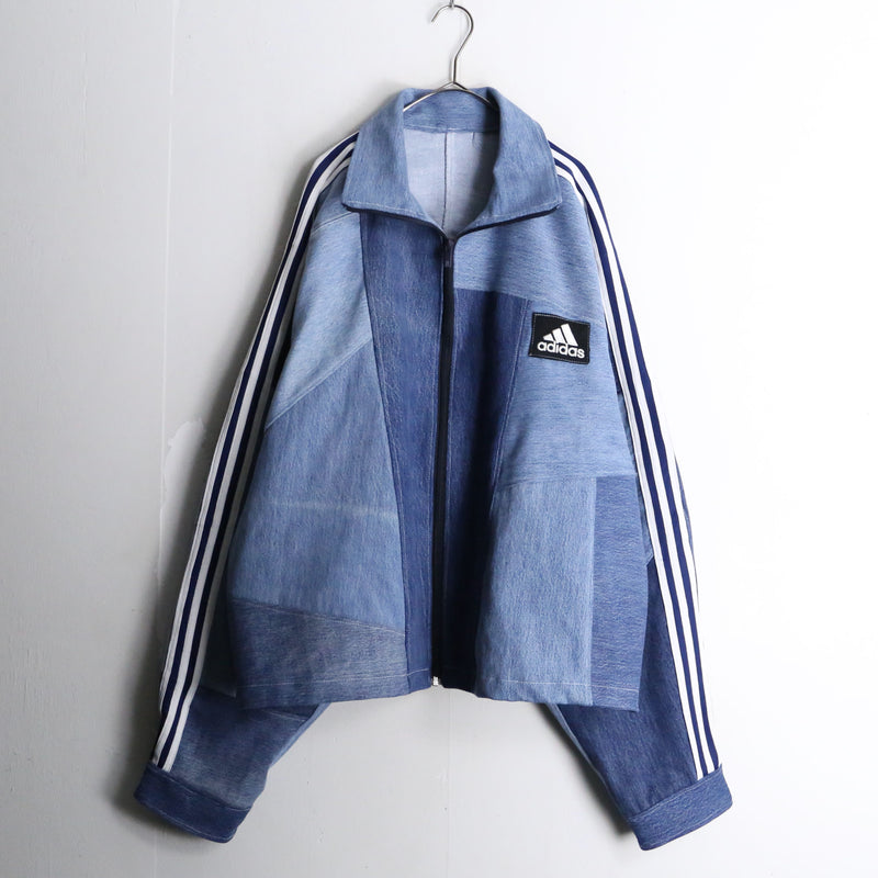 "Re:make" track denim blouson