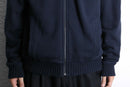 “Calvin Klein” navy knit switch zip-up sweat