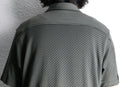 diagonal stripe open collar shirt