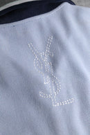 1980-90s Yves Saint Laurent pour homme cotton rib knit track top
