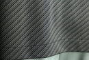 diagonal stripe open collar shirt