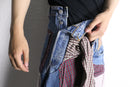 "Re:make" shirt docking 変形　denim