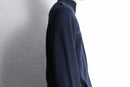 “Calvin Klein” navy knit switch zip-up sweat