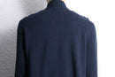 “Calvin Klein” navy knit switch zip-up sweat