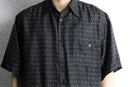 geometric pattern silk shirt