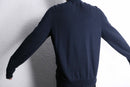 “Calvin Klein” navy knit switch zip-up sweat