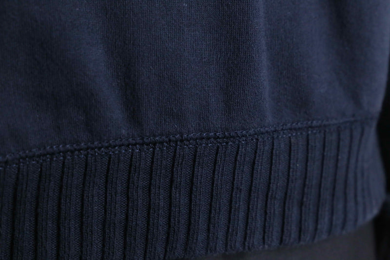“Calvin Klein” navy knit switch zip-up sweat