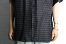 geometric pattern silk shirt
