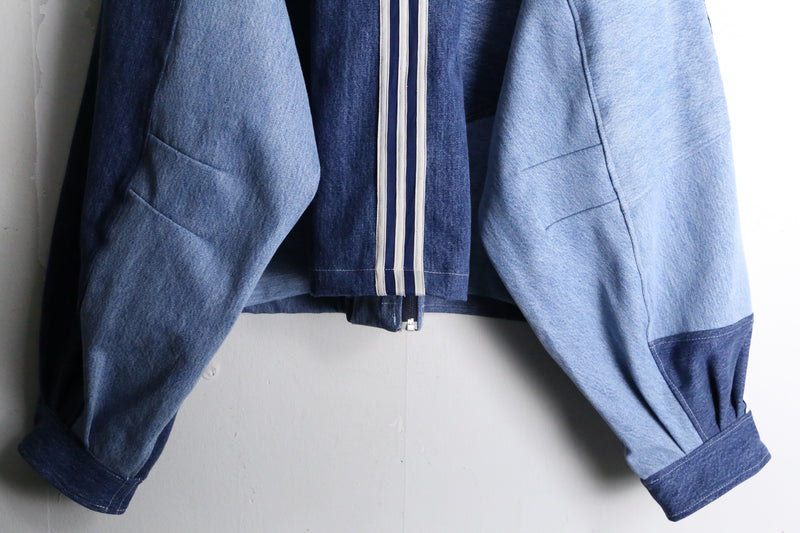 "Re:make" track denim blouson