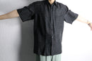 geometric pattern silk shirt