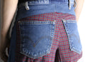 "Re:make" shirt docking 変形　denim