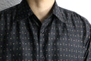 geometric pattern silk shirt