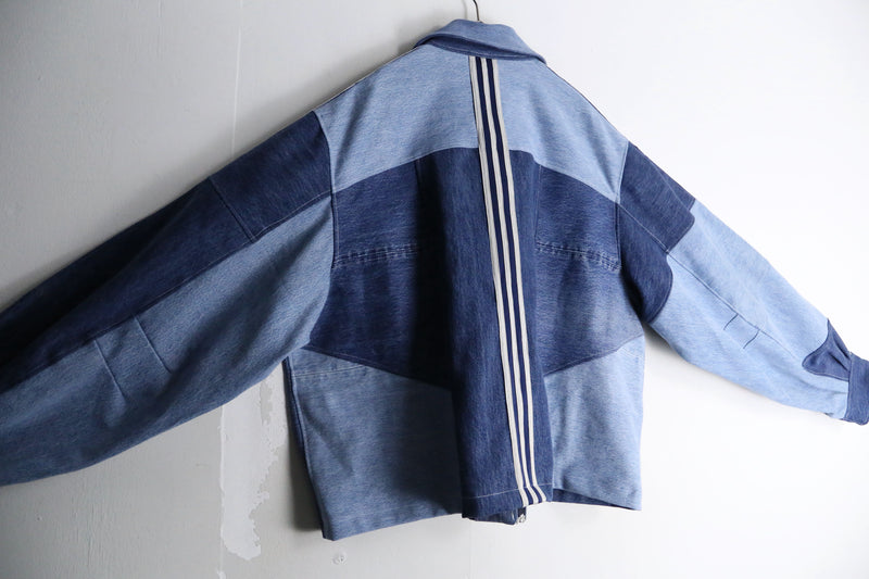 "Re:make" track denim blouson