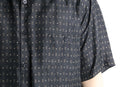 geometric pattern silk shirt