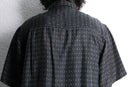geometric pattern silk shirt