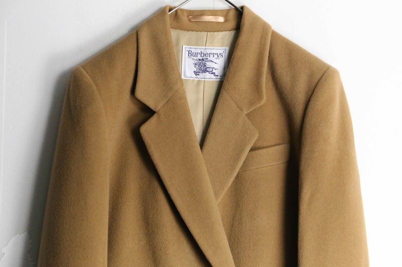 "Burberrys" wool×cashmere camel chester coat