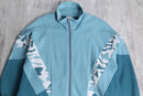 turquoise design track jacket set up