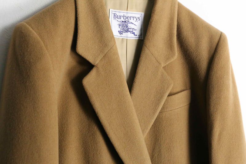 "Burberrys" wool×cashmere camel chester coat