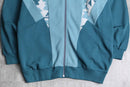 turquoise design track jacket set up