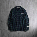 2000s PLAY BOY cotton flannel check shirt