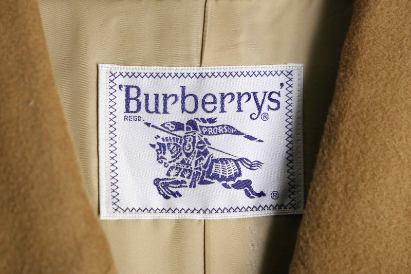 "Burberrys" wool×cashmere camel chester coat