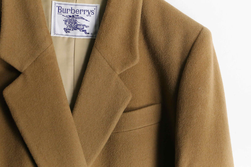 "Burberrys" wool×cashmere camel chester coat