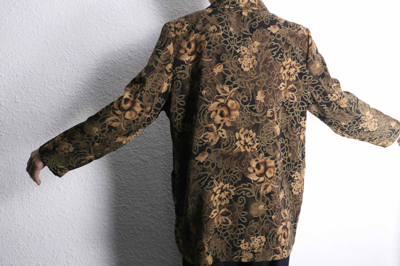 earth tone botanical easy tailored jacket