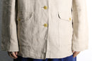 beige linen safari jacket