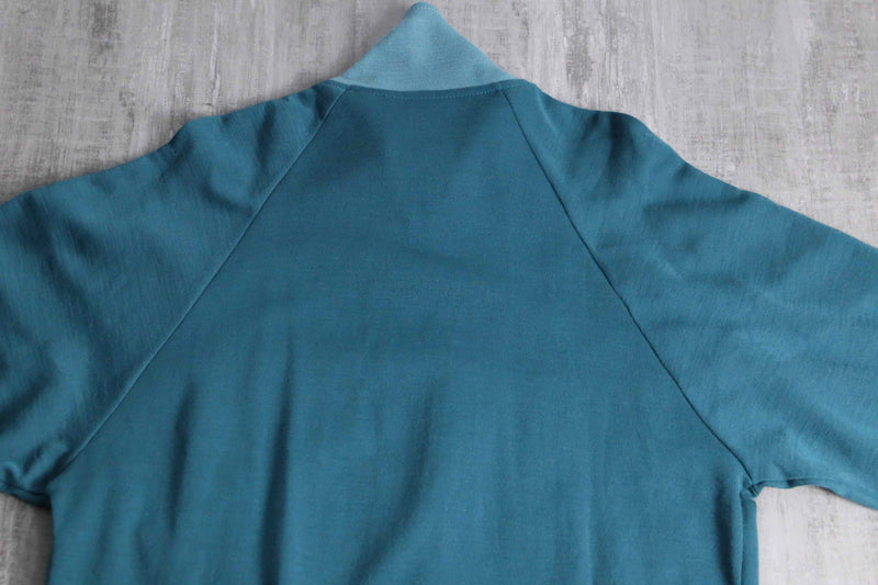 turquoise design track jacket set up